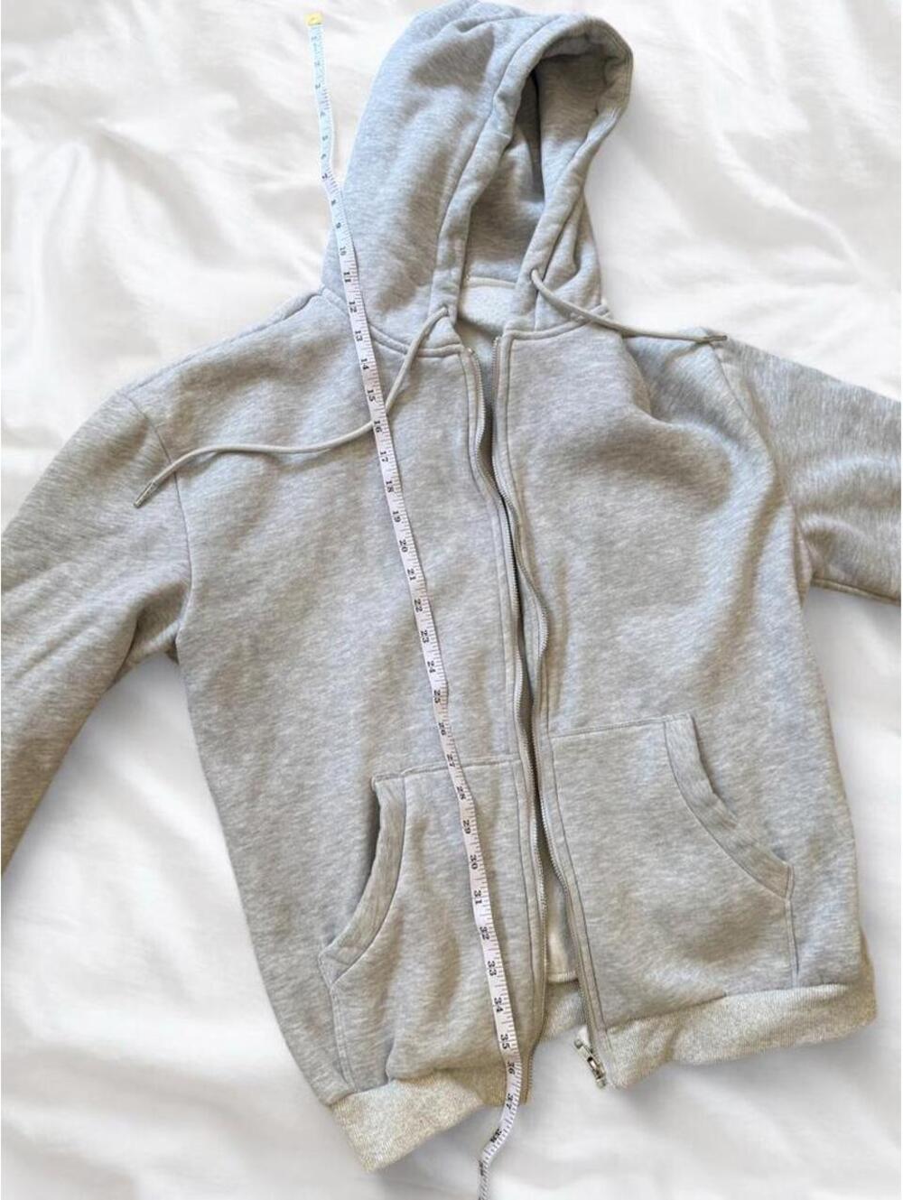 Heather Gray Full Zip Fleece Hoodie - Picture 5 of 8